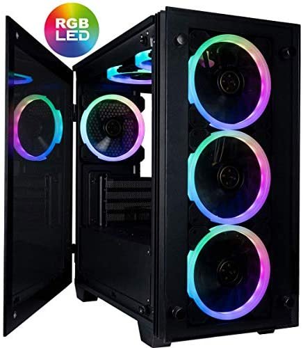 CUK Stratos Micro Gamer PC (AMD Ryzen 9, 64GB 3200MHz RAM, 1TB NVMe SSD + 2TB HDD, NVIDIA GeForce RTX 3090 24GB, 850W PSU, AC WiFi, Windows 10 Home) Gaming Desktop Computer