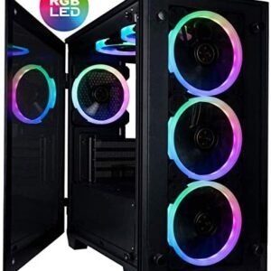 CUK Stratos Micro Gamer PC (Liquid Cooled AMD Ryzen 9, 64GB 3200MHz RAM, 1TB NVMe SSD + 3TB HDD, NVIDIA GeForce RTX 3090 24GB, 850W PSU, AC WiFi, Windows 10 Home) Gaming Desktop Computer