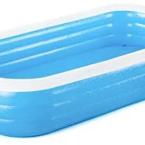 Bestway 54009E H2OGO Rectangular Inflatable Set, 10ft x 22in | Above Ground Pool, Blue