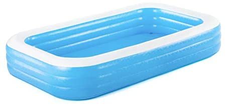 Bestway 54009E H2OGO Rectangular Inflatable Set, 10ft x 22in | Above Ground Pool, Blue