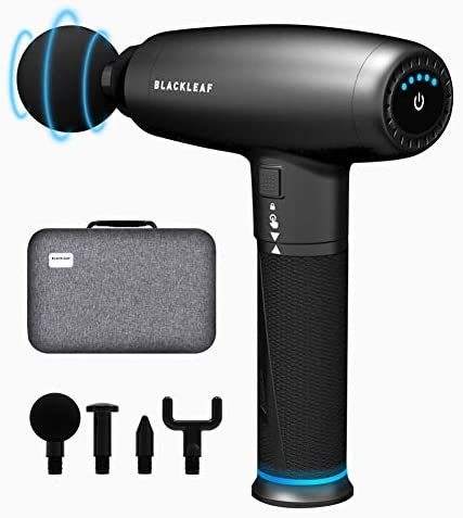 Massage Gun, Deep Tissue Percussion Muscle Massage Gun for Therapy and Relaxation, Powerful Quiet Cordless Handheld Muscle Massager Gun for Athletes Relieving Pain, Soreness and Stiffness(Black)