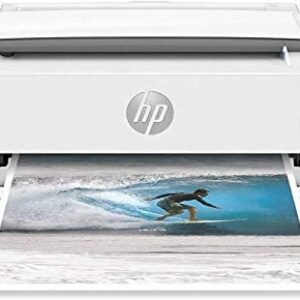 HP DeskJet 3755 Compact All-in-One Wireless Printer with Mobile Printing, Instant Ink ready – Stone Accent (J9V91A) (Renewed)