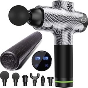 AMFit Muscle Massage Gun and Foam Roller Performance Bundle