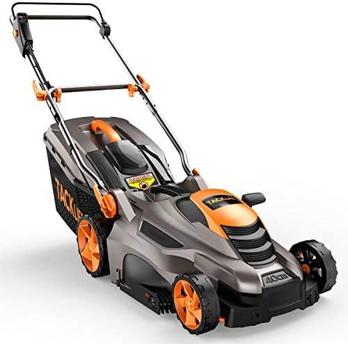 TACKLIFE Lawn Mower, 16’’ & 13 Amp Electric Lawn Mower, 5 Adjustable Heights (0.78’’- 2.76’’), Fast Assembly & Compact Storage