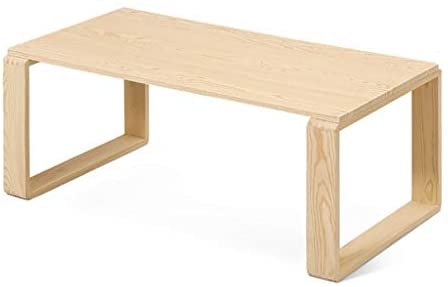 ZWJLIZI Computer Desk, Japanese Style Floor H40cm Low Table, Multi-Function Leisure Table, Living Room Wood Color Study Table/Desk (Color : B, Size : 60x40x40cm)