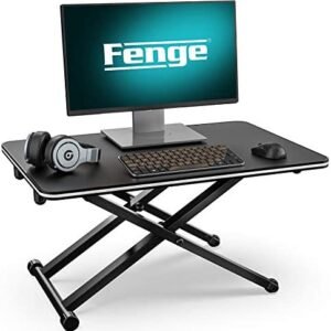 FENGE Standing Desk for Laptop Desktop Sit to Stand Up Desk Conventer for Single Monitor SD255001WB