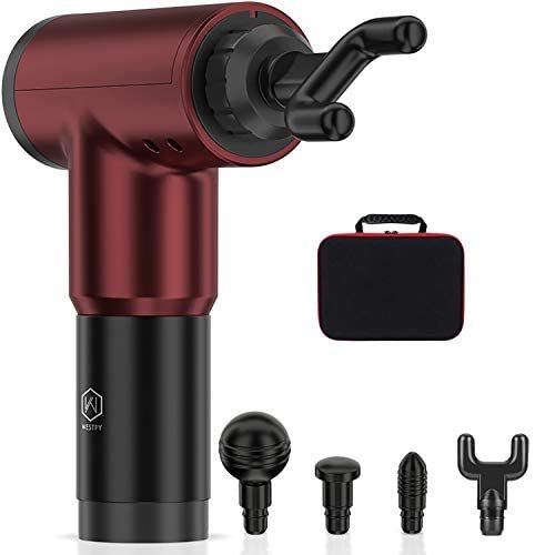 Muscello Massager Gun for Pain Relief – Deep Tissue Massage – Handheld Electric Body Massager – Super Quiet Brushless High Torque Motor – Personal and Professional Massager