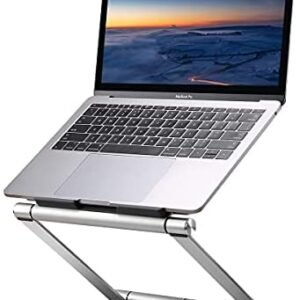Adjustable Laptop Stand, PIHEN Aluminum Laptop Stand for Desk , Super Stable Laptop Riser Compatible with MacBook, Air, Pro All Laptops