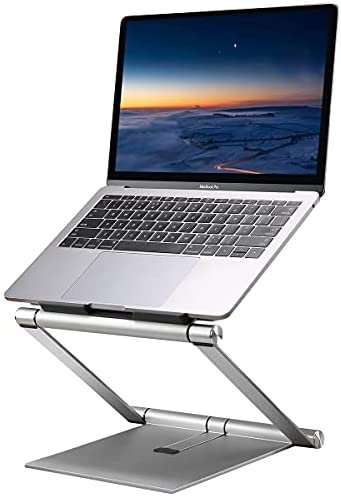 Adjustable Laptop Stand, PIHEN Aluminum Laptop Stand for Desk , Super Stable Laptop Riser Compatible with MacBook, Air, Pro All Laptops