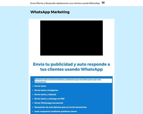 WhatsApp Marketing – Env&iacute;a Ofertas y Responde r&aacute;pidamente a tus clientes usando WhatsApp