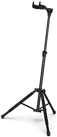 Guitar Stand, Ohuhu Auto Lock Vertical Guitar Stands, Universal Portable Tripod Guitar Stand Acoustic, Adjustable Folding Electric Guitar Stand for Guitars, Basses, Mandolins, Banjos, Ukuleles