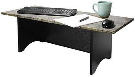 Miracle Desk Stand Up Desk – Convert a Regular Desk to Standing (Faux Marble.