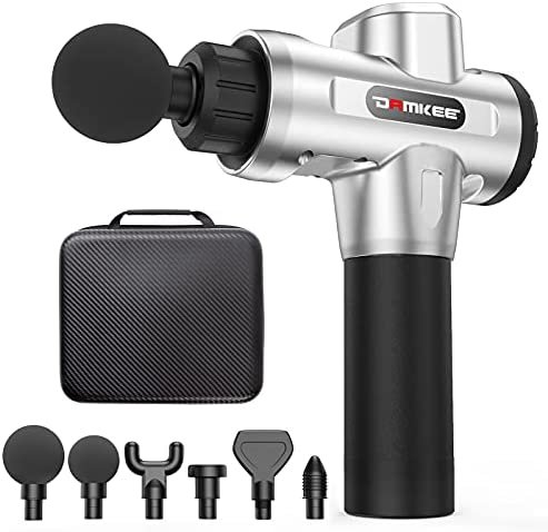 Massage Gun Professional Deep Tissue Massager Handheld Percussion Massage for Full Body Muscle Recovery and Pain Relief Device Electric Massagers for Neck and Back DamKee DK-01