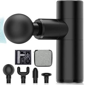 Massage Gun,Fascia Gun Handheld Electric Muscle Relaxer Deep Tissue Beat for Pain Relief, Handheld Electric Body Massager Sports Drill (Black ( Small Size ))
