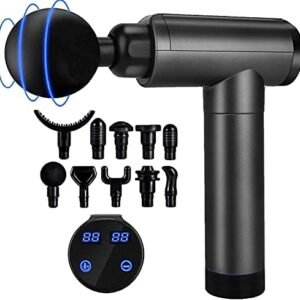 Muscle Massage Gun Deep Tissue, Quiet Percussion Muscle Back Neck Head Body Shoulder Hammer Massager Tools for Athletes Pain Relief with 30 Speed Level