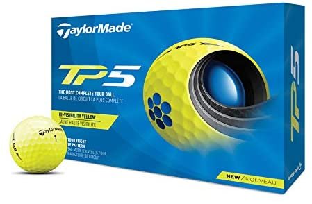 TaylorMade TP5 & TP5x Golf Balls (White, Yellow, Pix)