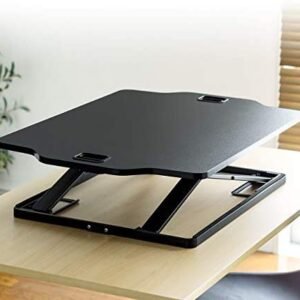 SANWA (Japan Brand) Easy Adjustable Standing Desk, 12 Height Levels, Sit to Stand Up Desk Converter, 31×21 inch Ergonomic Riser Workstation with Gas Spring, for Computer Laptop Monitor