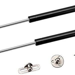 2 Pack 10 inch Gas Prop Force 100N/22LB Gas Struts – Black Gas Springs/Window Lift and Lid Support/Gas Shocks for RV Bed Platform/Floor Hatch/Outdoor Bench/Cabinet/Tool Box/Truck Canopy