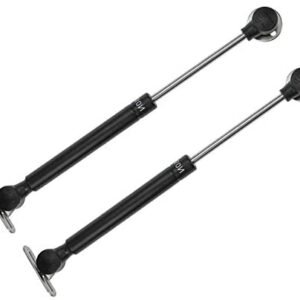 Quluxe 80N/18lb 10.5 Inch Safety Gas Struts, Gas Spring, Lift Support, Pneumatic Rod- Black (Pack of 2)