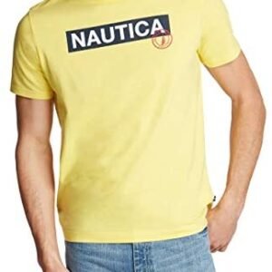 Nautica Men’s Short Sleeve 100% Cotton Nautical Series Graphic Tee