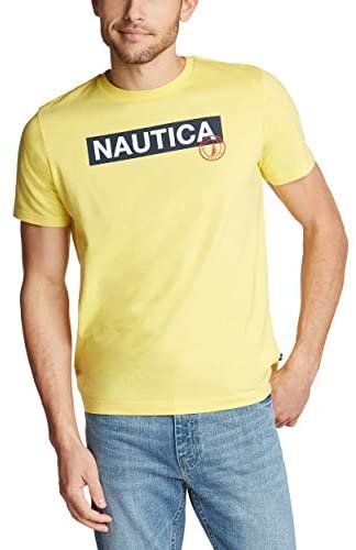 Nautica Men’s Short Sleeve 100% Cotton Nautical Series Graphic Tee