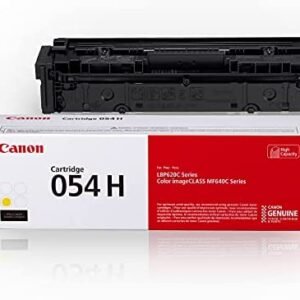Canon Genuine Toner, Cartridge 054 Yellow, High Capacity (3025C001) 1 Pack, for Canon Color imageCLASS MF641Cdw, MF642Cdw, MF644Cdw, LBP622Cdw Laser Printers