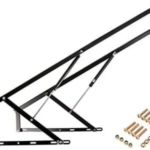 BEAMNOVA Bed Lift Mechanism 60kg/132lbs Capacity Heavy Duty Gas Spring Set for Storage Bed Sofa Box Storage Space Saving DIY Project