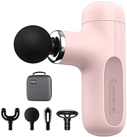 Mini Massage Gun, Tech Love Pocket-Sized Deep Tissue Massager Gun, Portable Percussion Muscle Massage Gun for Athletes, Ultra Small & Quiet Handheld Electric Body Massager for Home Office Gym
