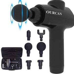 Ourcan Massage Gun, Back Massager Handheld Electric Body Massager Leg Massager Percussive Muscle Massage Gun Deep Tissue