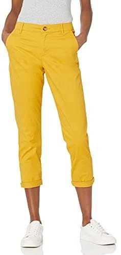 Amazon Essentials Women’s Cropped Girlfriend Chino Pant (Available in Plus Size)