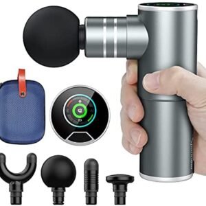 Mini Massage Gun, Sportneer Deep Tissue Muscle Percussion Massager Gun,Pocket-Size Electric Neck and Back Massager for Pain Relief Therapy and Relaxation,Tiny and Quiet Portable Massager,Only 1.1lbs