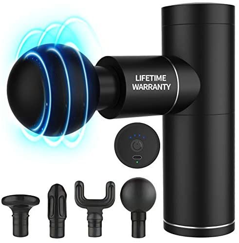 Gifts for Him,Aroprank Upgated Deep Tissue Massage Gun for Athletes,Durable Quiet Deep Muscle Percussion Best Mini Massage Gun for Men,Anniversary Valentines Day Gifts for Men Husband Birthday,Black
