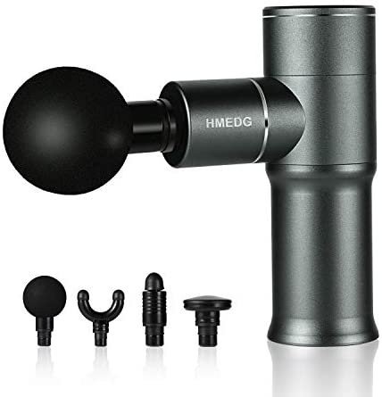 Mini Massage Gun, HMEDG Muscle Massage Gun Handheld Deep Tissue Percussion Massager for Pain Relife, Mini Size,12H Work Time,Aluminum,Brushless Motor,1.2lbs for Gym Office Home Post-Workout Recovery