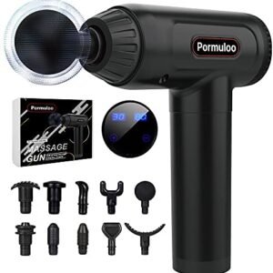 Muscle Massage Gun,Deep Tissue Muscle Massager,Handheld Massager for Muscle Deep Relaxation,30 Speed Level,LED Touch Screen with 10 Heads,Muscle Massager for Home Office Gym