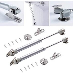 [2 Pack] Gas Spring, 150N/33lb/15KG, Gas Strut, Gas Shocks, Soft Close Hinges, Toy Box Hinges, Lift Supports, Lid Support, Kitchen Cabinet Hinges。(150n)…