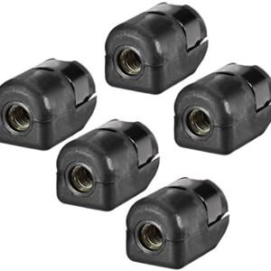 uxcell Gas Spring End Fitting Black Connector M6 Female Thread PA66A5 5pcs