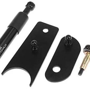 X AUTOHAUX Car Tailgate Lift Support Rear Gate Gas Struts Spring Black Set for GMC Sierra 1500 2007-2018