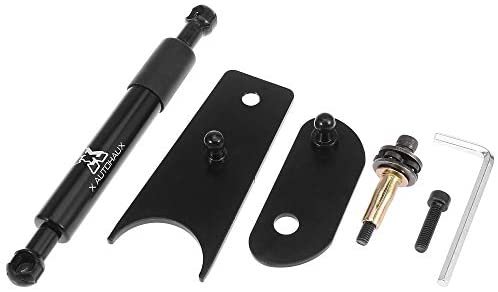 X AUTOHAUX Car Tailgate Lift Support Rear Gate Gas Struts Spring Black Set for GMC Sierra 1500 2007-2018