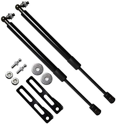 KUNSYOUKIM Lift Supports for Toyota Corolla E120/E130 2000-2006 Front Bonnet Hood Modify Carbon Fiber Gas Charged Shock Dampers Spring Struts Bar (2 PCS) (Normal black)