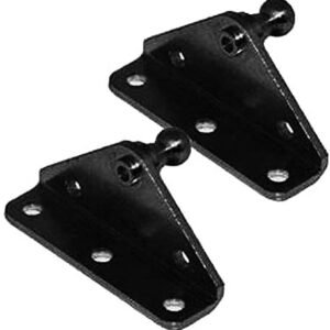 10MM Ball Stud Bracket for Gas Spring/Prop/Strut Black (2 Pack)
