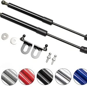 KUNSYOUKIM Lift Supports for Subaru Impreza GD 2000-2007 Front Bonnet Hood Modify Carbon Fiber Gas Charged Shock Dampers Spring Struts Bar (2 PCS) (Normal black)