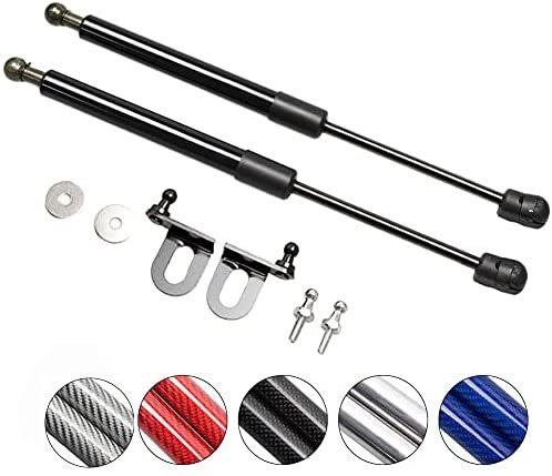 KUNSYOUKIM Lift Supports for Subaru Impreza GD 2000-2007 Front Bonnet Hood Modify Carbon Fiber Gas Charged Shock Dampers Spring Struts Bar (2 PCS) (Normal black)