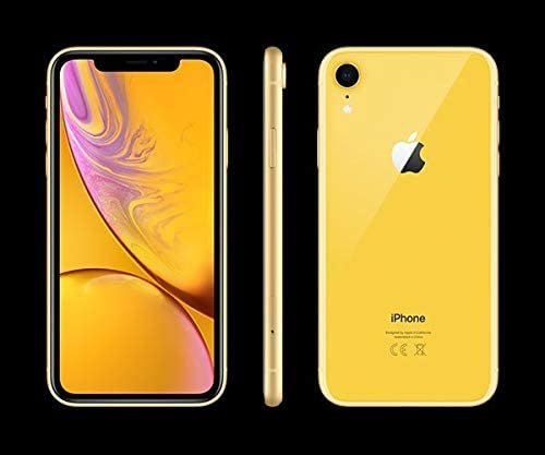 (Renewed) Apple iPhone XR, US Version, 64GB, Yellow – Unlocked
