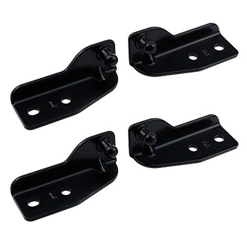 MY MIRONEY Gas Spring Mounting Brackets Black Gas Shock Lift Support 0.4″ Ball Stud Strut Prop,2-Pack Left & 2-Pack Right