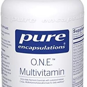 Pure Encapsulations O.N.E. Multivitamin | Once Daily Multivitamin with Antioxidant Complex Metafolin, CoQ10, and Lutein to Support Vision, Cognitive Function, and Cellular Health* | 60 Capsules