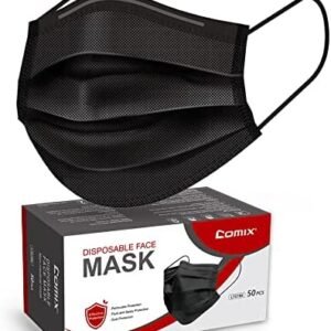 Comix Face-Mask with 3-Layer Disposable Face Masks, Pack of 50