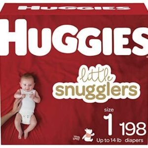 Baby Diapers Size 1, 198 Ct, Huggies Little Snugglers