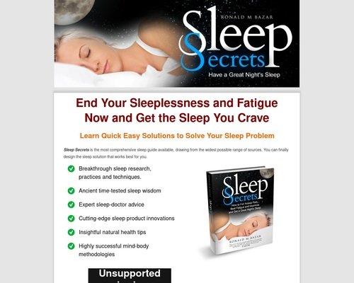 Sleep Secrets – How To Fall Asleep Fast, Beat Fatigue And Insomnia
