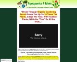 Aquaponics 4 Idiots – The Idiot Proof Way of Building an Aquaponic System