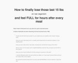 Lose that last flab while being full and 100% raw – live on alive